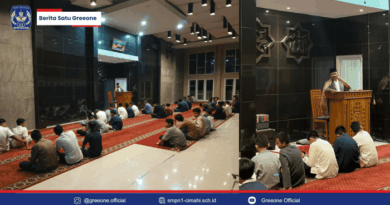 SMPN 1 Cimahi melaksanakan shalat tarawih berjamaah ramadhan 1447H