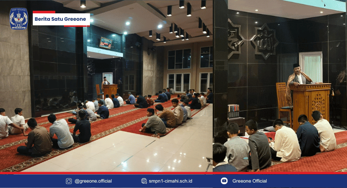 SMPN 1 Cimahi melaksanakan shalat tarawih berjamaah ramadhan 1447H