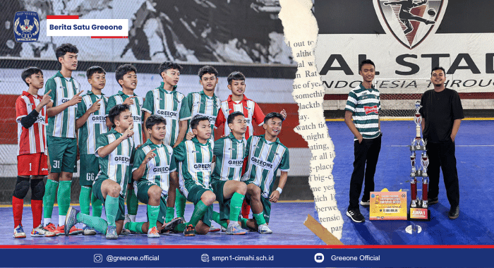 Tim Futsal SMPN 1 Cimahi Juara 1 Aswara Mahatma Cup 2026