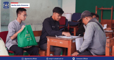 Penyaluran Bakti Sosial Ramadhan 1447H SMPN 1 Cimahi