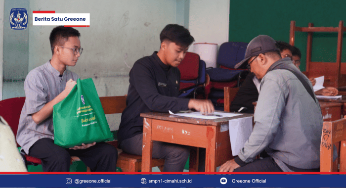 Penyaluran Bakti Sosial Ramadhan 1447H SMPN 1 Cimahi